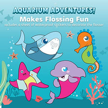 Load image into Gallery viewer, AquaSonic Kids' Water Flosser for Ages 6+ | Standard Nozzle, Orthodontic Nozzle &amp; Waterproof Stickers | 4 Flossing Modes | Aquarium Adventures Theme
