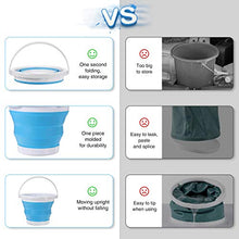 Load image into Gallery viewer, Portable Mini Washing Machine,CAMTOA Folding Turbo Washer Lightweight Travel Ultrasonic Turbine USB Powered Laundry Tub for Camping Dorms Apartments College Business Trip Clothes
