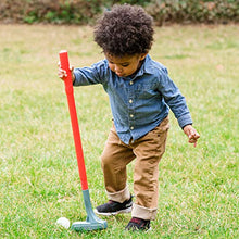 Load image into Gallery viewer, Sunny Days Entertainment Toddler Golf Set – Complete Golf Toy Playset for Kids | 3 Junior Golf Clubs + 3 Balls + 2 Practice Holes + 1 Golf Cart with Wheels
