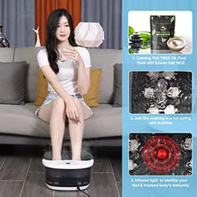 Load image into Gallery viewer, ECARBME Foot Spa Bath Massager with Heat Bubbles and Vibration Massage and Jets, 16OZ Tea Tree Oil Foot Soak Epsom Salt, Pedicure Foot spa with Infrared Light, 22 Rollers &amp; Adjustable Temp
