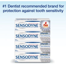Load image into Gallery viewer, Sensodyne® Extra Whitening Toothpaste 4pk 6.5 Oz Each.
