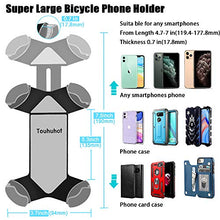 Load image into Gallery viewer, 2020 Super Large Bike Phone Mount,Aluminum Alloy Clamp with 360° Rotation Sport Bicycle Phone Mount/Bike Accessories/Bike Phone Holder for Any Smartphone Android GPS Other Devices Between 4.7 to 7 in

