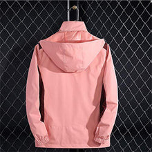 Load image into Gallery viewer, TZNZBGY Casual Windbreaker Waterproof Jacket Hoodie Hat Detachable Winter Jacket Women Hiking Outdoor Sport Coat Rain Jacket Wine 4XL
