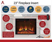 Load image into Gallery viewer, Ameriwood Home Carver Electric Fireplace TV Stand for TVs up to 60&quot; Wide, White
