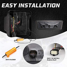 Load image into Gallery viewer, KIWI MASTER Smoked LED Tail Lights &amp; 3rd Brake Light Set for 2018-2022 Jeep Wrangler JL Accessories Third Brake Light High Mount Stop Light Reverse Light Turn Signal Light (Black Housing Smoke Lens)
