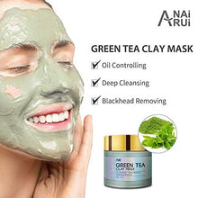 Load image into Gallery viewer, ANAI RUI Turmeric Clay Mask - Green Tea Detox Clay Mask - Dead Sea Minerals Mud Mask, Spa Facial Mask Set, 2.5 oz each
