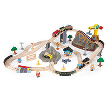 Load image into Gallery viewer, KidKraft Bucket Top Construction Train Set, 61-Piece
