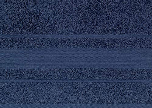 Load image into Gallery viewer, Qute Home Spa & Hotel Towels 6 Piece Towel Set, 2 Bath Towels, 2 Hand Towels, and 2 Washcloths - Navy Blue
