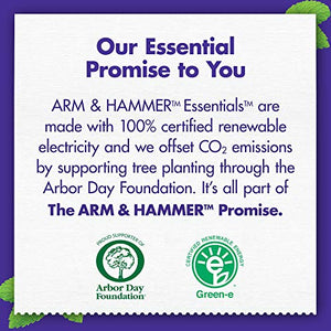 Arm & Hammer Essentials Whiten & Strengthen Fluoride Toothpaste, 100% Natural Baking Soda, Fresh Mint, 4.3 Oz (Pack of 4)
