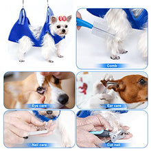 Load image into Gallery viewer, OVTEXZOG 12 in 1 XXS Cat/Dog Grooming Hammock , Cat/Dog Grooming Sling for Nail Clipping, Dog Grooming Harness for Extra Small Dog and Small Cat, Dog Hanging Hammock Restraint Helper.
