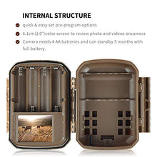 Load image into Gallery viewer, Campark Mini Trail Camera 16MP 1080P HD Game Camera Waterproof Wildlife Scouting Hunting Cam with 120° Wide Angle Lens and Night Vision 2.0” LCD IR LEDs
