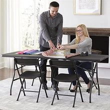 Load image into Gallery viewer, MaMaHome 4FT-Black-S1 Folding Table
