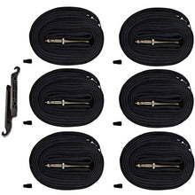 Load image into Gallery viewer, AR-PRO 28 700x20-25C Road Bike Replacement Inner Tubes Presta Valve 80mm for Road Bikes with Tire Size of 700c x 20, 23, and 25 (6 Inner Tubes with 2 Tire Levers)
