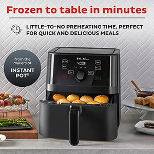Instant Vortex 5.7 Quart Air Fryer, Customizable Smart Cooking Programs, Digital Touchscreen and Non-Stick Air Fryer Basket, Black