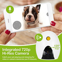 Load image into Gallery viewer, FunPaw Q Cat &amp; Dog Treat Dispenser w/ Toy Laser: Monitor from Anywhere w/ The App, 720p Hi-Res Pet Camera &amp; 2-Way Audio
