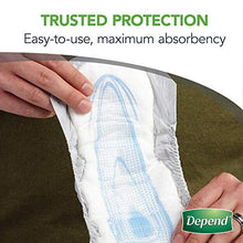 Load image into Gallery viewer, Depend Incontinence Guards/Bladder Control Pads for Men, Maximum Absorbency, 168 Count (2 Packs of 84) (Packaging May Vary)
