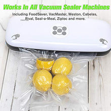 Load image into Gallery viewer, TashiLiving Vacuum Sealer Bags for food 11x16 inch - 100 Count,Gallon Size Freezer Sous Vide Pre-cut Bags - 4mil BPA-Free
