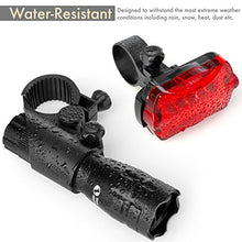 Load image into Gallery viewer, TeamObsidian Bike Light Set - Super Bright LED Lights for Your Bicycle - Easy to Mount Headlight and Taillight with Quick Release System - Best Front and Rear Cycle Lighting - Fits All Bikes
