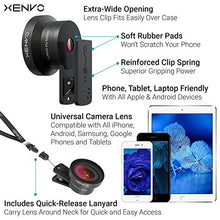 Load image into Gallery viewer, Xenvo Pro Lens Kit for iPhone, Samsung, Pixel, Macro and Wide Angle Lens with LED Light and Travel Case
