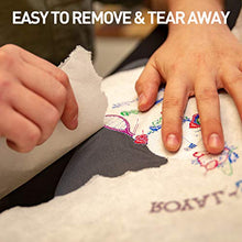 Load image into Gallery viewer, Tear Away Stabilizer for Embroidery Backing 10"x12" - 100 Precut Sheets, Seneme Medium 1.8oz Embroidery Stabilizers - Tearway Embroidery Stabilizer for Machine and Hand Sewing - Fits 5"x7" Hoops
