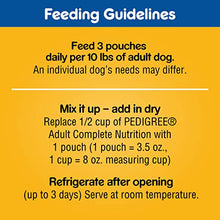 Load image into Gallery viewer, PEDIGREE CHOPPED GROUND DINNER Adult Soft Wet Dog Food 18-Count Variety Pack, 3.5 oz Pouches
