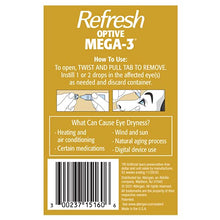 Load image into Gallery viewer, Refresh Optive Mega-3 Lubricant Eye Drops, Preservative-Free, 0.01 Fl Oz Single-Use Containers, 60 Count
