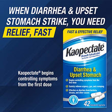 Load image into Gallery viewer, Kaopectate Multi-Symptom Anti-Diarrheal&amp; Upset Stomach Reliever, 42 Caplets
