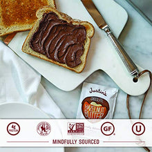 Load image into Gallery viewer, Justin's Chocolate Hazelnut &amp; Almond Butter Squeeze Pack, Organic Cocoa, Gluten-free, Responsibly Sourced, Packaging May Vary, (1.15oz each) (Pack of 10)
