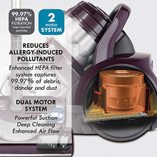 Load image into Gallery viewer, Kenmore Friendly Lightweight Bagless Compact Canister Vacuum with Pet Powermate, HEPA, Extended Telescoping Wand, Retractable Cord and 2 Cleaning Tools, Motor Power, Purple
