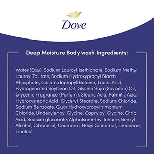Dove Deep Moisture Body Wash For Dry Skin Moisturizing Body Wash Transforms Even The Driest Skin In One Shower 22 oz 4 Count