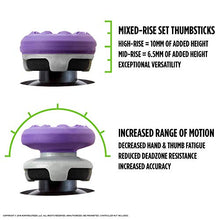 Load image into Gallery viewer, KontrolFreek FPS Freek Galaxy Purple for PlayStation 4 (PS4) and PlayStation 5 (PS5) | Performance Thumbsticks | 1 High-Rise, 1 Mid-Rise | Purple
