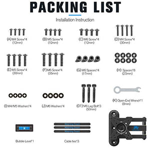 Mounting Dream Full Motion Monitor Wall Mount TV Bracket for 10-26 Inch LED, LCD Flat Screen TV and Monitor, TV Mount with Swivel Articulating Arm, Monitor Mount Up to VESA 100x100mm and 33LBS MD2463
