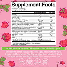 Load image into Gallery viewer, Vitamins for Women with Organic Ingredients | Vegan Womens Vitamins | Immune Support Daily Women&#39;s Multivitamin | Hair, Skin and Nail Gummy Vitamins for Women | 0g Sugar Per Serving | 60 Count
