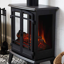 Load image into Gallery viewer, Real Flame Foster Stove Electric Fireplace, Black
