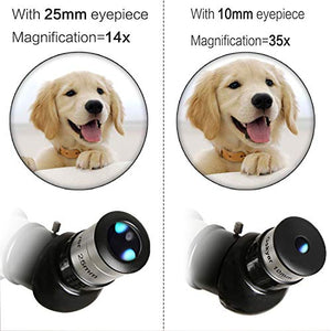 Gskyer AZ60350 Travel Refractor Astronomy Telescope with Wireless Remote Control