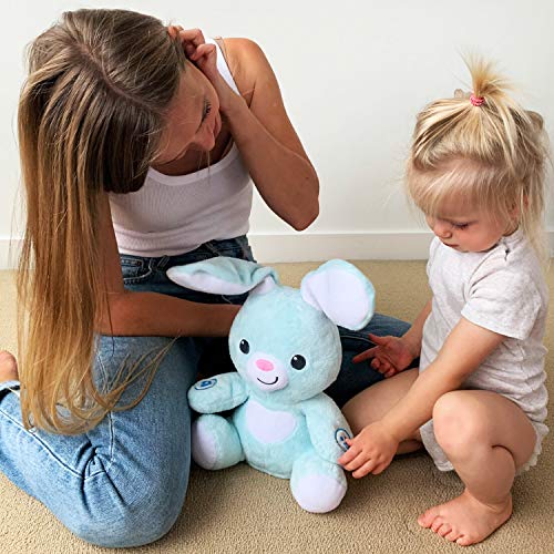 Load image into Gallery viewer, Singing Easter Bunny Stuffed Animal - Interactive Soft Stuffed Peekaboo Bunny Plush, 16 inches Tall Singing Peek a Boo Animal Toy. for Ages 6 Months to 5 Year Old