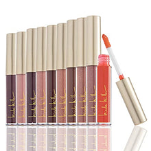 Load image into Gallery viewer, Nicole Miller 10 Pc Lip Gloss Collection, 5 Shimmer Lip Glosses and 5 Matte Lip Glosses for Women and Girls, Long Lasting Color Lip Gloss Set (Reds, Purples, Browns and Orange)

