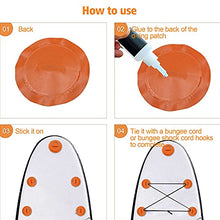Load image into Gallery viewer, 7Pck D-Ring Patch Kayak D Ring Pads and 20ft Strong Elastic Bungee Shock Cord with Hooks Bungee Deck Rigging Kit for Pvc Inflatable Boat Sup Kayak Canoe Deck Surfboard Raft Stand Up Paddle Board
