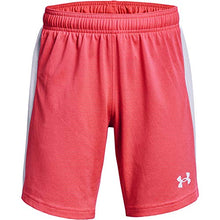 Load image into Gallery viewer, Under Armour Boys' Match 2.0 Shorts , Beta (628)/White , Youth Large
