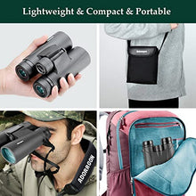 Load image into Gallery viewer, 12x42 HD Binoculars for Adults with Upgraded Phone Adapter, Tripod and Tripod Adapter - Large View Binoculars with Clear Low Light Vision - Waterproof Binoculars for Bird Watching Hunting Travel
