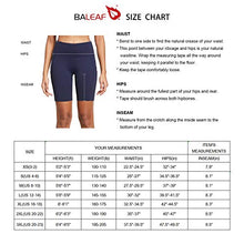 Load image into Gallery viewer, BALEAF Women's 8" Compression High Waist Biker Yoga Shorts Workout Seamless Front Luxury Pocketed Shorts Black Size M
