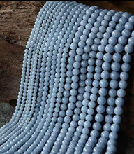 Load image into Gallery viewer, [ABCgems] Mexican Sky-Blue Celestite Crystal AKA Celestine (Gorgeous Baby-Blue Color- Mohs Hardness 3.5) 10mm Smooth Round Natural Semi-Precious Gemstone Healing Energy Beads
