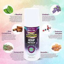 Load image into Gallery viewer, Inmotion Hemp Roll On for Pain - Premium Ultra Strength Fast Acting, Long Lasting, Odorless Hemp Oil Roll On Pain Reliever for Joint, Muscle, &amp; Back
