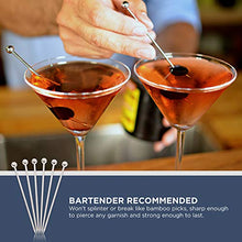 Load image into Gallery viewer, Stainless Steel Cocktail Picks - 4" (12pc Set)
