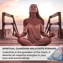Load image into Gallery viewer, Orgonite Crystal Malachite Pyramid – Positive Energy Crystals Promote E-Energy Protection and Chakra Healing to Enhance Spiritual Growth and Visionary Powers
