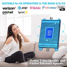 Load image into Gallery viewer, Cell Phone Signal Booster Repeater for All U.S. Carrier Verizon AT&amp;T T-Mobile 2G 3G 4G LTE Voice 850/1900MHz Dual Band 5/2/25 Mobile Phone Signal Booster for Home
