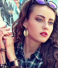 Load image into Gallery viewer, Boho Oval or Round Ethnic Hammered Earring for Women
