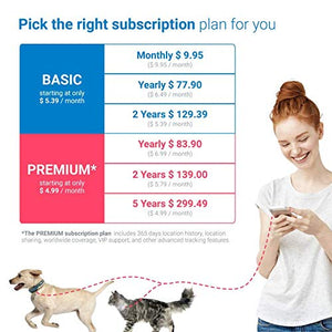 Tractive Waterproof GPS Dog Tracker - Location & Activity, Unlimited Range & Works with Any Collar (Beige - Newest Model)