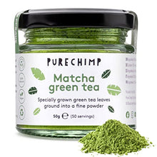 Load image into Gallery viewer, PureChimp Matcha Green Tea Powder - 1.75 Ounces (50g) of Ceremonial Grade Japanese Matcha for Baking, Lattes and Smoothies - Regular
