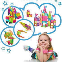 Load image into Gallery viewer, Landtaix Kids Magnet Tiles Toys New Upgrade 100Pcs Oversize 3D Magnetic Building Blocks Tiles Set,Inspirational Educational Toys for 3 4 5 6 Year Old Boys Gilrs Gifts
